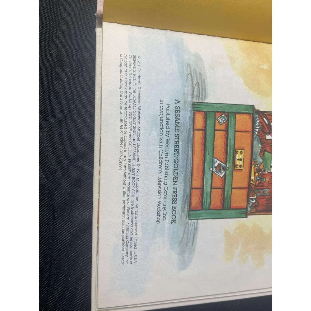 Sesame Street ABC Toy Chest Book by David Korr‎ Jim Henson Vintage